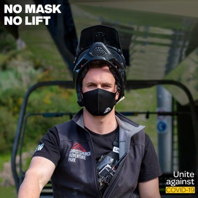No Mask No Lift FB Post